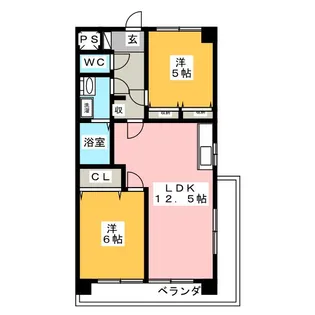 中山八番館【5階】の間取り