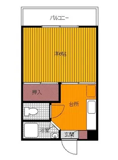 第1福元コーポ【4階】の間取り