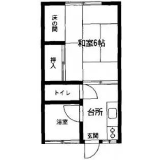 ハイツカワイ【1階】の間取り