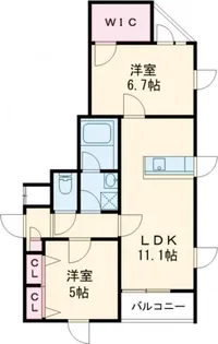 グルーブ五色山【2階】の間取り