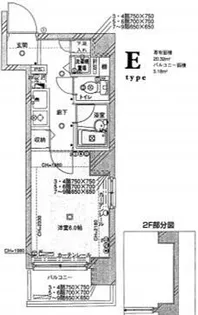 菱和パレス早稲田参番館【7階】の間取り