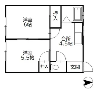 ハイツ.ハピネス【1階】の間取り