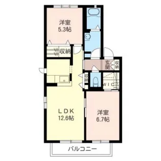 KST湘南West【2階】の間取り