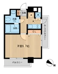 KDXレジデンス雪谷大塚【5階】の間取り