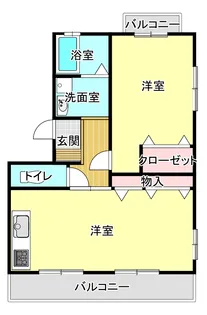 マルタマンションB【2階】の間取り