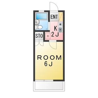 コーポJUN【1階】の間取り