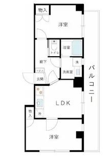 ペリグリンアパートメント【4階】の間取り