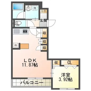 クレアール【4階】の間取り
