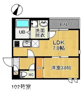 GRANDTIC 香椎MH【1階】の間取り