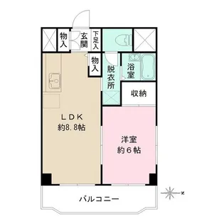 シェソワ百人町【3階】の間取り