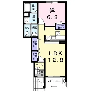 エスペランサ【1階】の間取り
