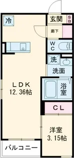 仮)BRAVEBASE宿町【1階】の間取り