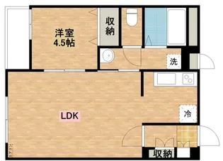 ソレイユ・ルヴァン【4階】の間取り