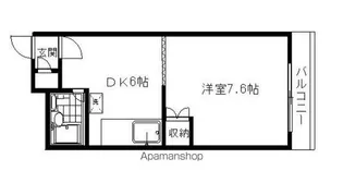 クローバーズマンション広和【4階】の間取り