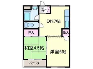 中井マンション【2階】の間取り