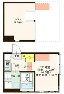 ハーモニーテラス関町北II【1階】の間取り