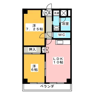 浦安タウンハウス【3階】の間取り