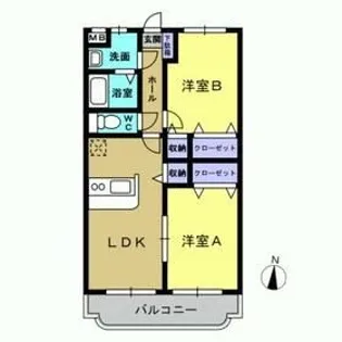 グリーンヒルズ【1階】の間取り