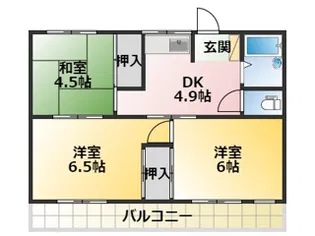 コーポオカダ【1階】の間取り