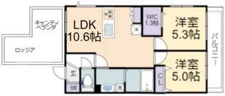 ルオント【3階】の間取り