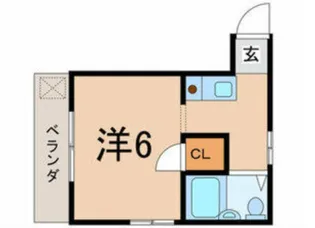 コーポあさひ【2階】の間取り