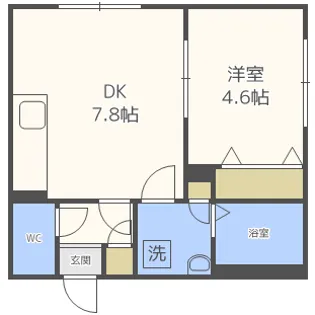 アッソルッソ澄川【3階】の間取り