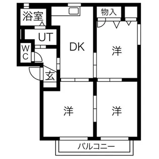 アーバン21 B棟【1階】の間取り