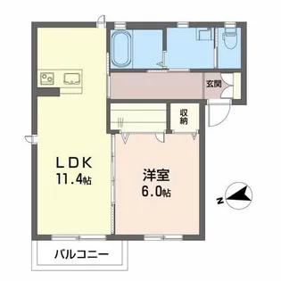 フランドール立町【2階】の間取り