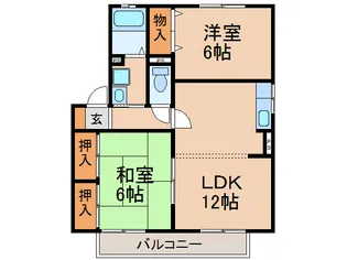 セントポーリアA・B棟【2階】の間取り
