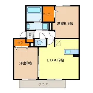 サウスウインド・KAYA【1階】の間取り