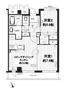 新御茶ノ水アーバントリニティ【11階】の間取り