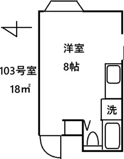 カナディアンハイツ新宿【2階】の間取り