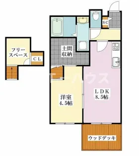 リバティファースト【1階】の間取り