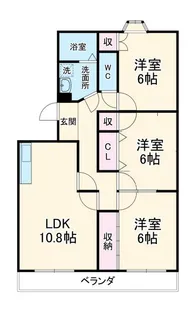 池田ハイツII【3階】の間取り
