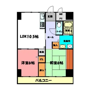 メイカビル【9階】の間取り