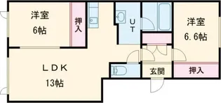 ハイツ楓【2階】の間取り