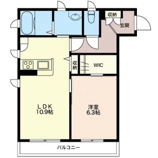アンビエラ湘南台【1階】の間取り
