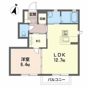 シュシュラフィーネII【1階】の間取り