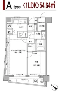 クレジデンス日本橋浜町【2階】の間取り
