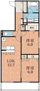メゾンベール難波【4階】の間取り
