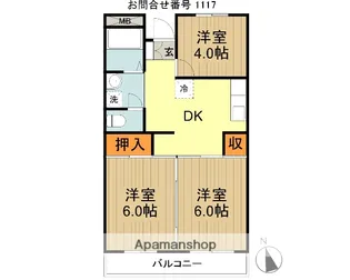 メゾン小手指【1階】の間取り
