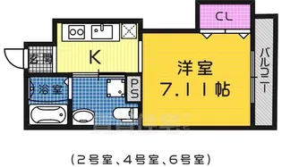 シュクル堺【2階】の間取り