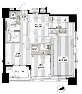 ライオンズ府中駅前【9階】の間取り