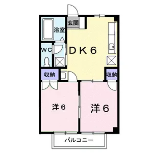 ルミエール萩の台【2階】の間取り