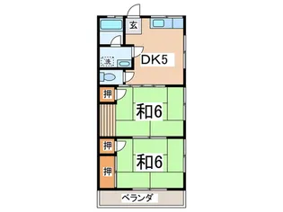 シーサイドコーポ【1階】の間取り