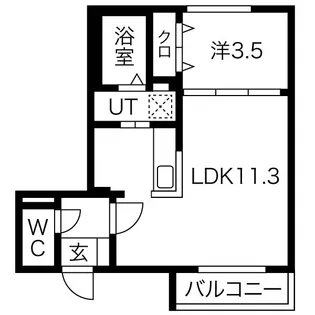 SELECCAO南郷(セレソン南郷)【2階】の間取り