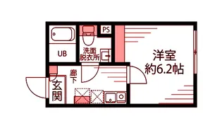 メゾン・ド・ロゼ川崎【2階】の間取り