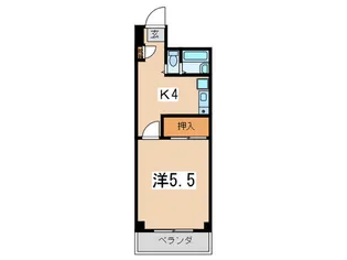 ア-バンハイツ楠町【4階】の間取り
