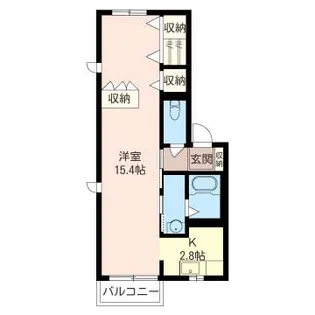 シャルマン中原【1階】の間取り