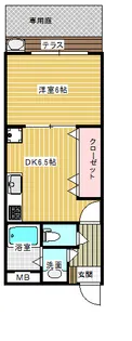 ペッテイ北島【1階】の間取り